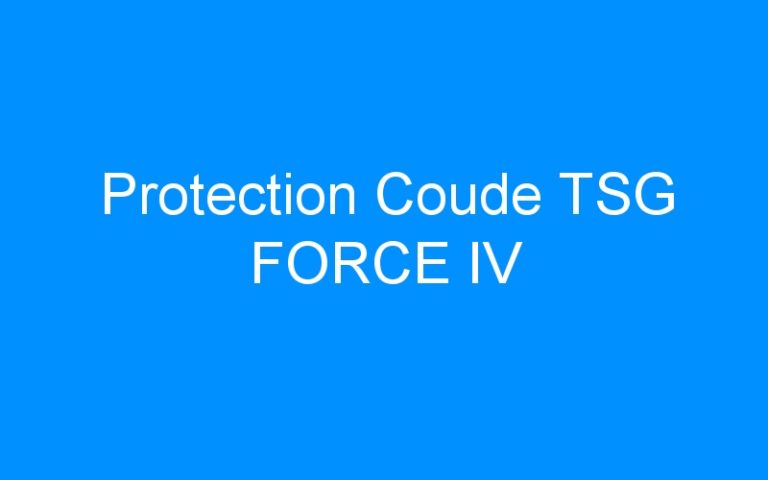 Lire la suite à propos de l’article Protection Coude TSG FORCE IV