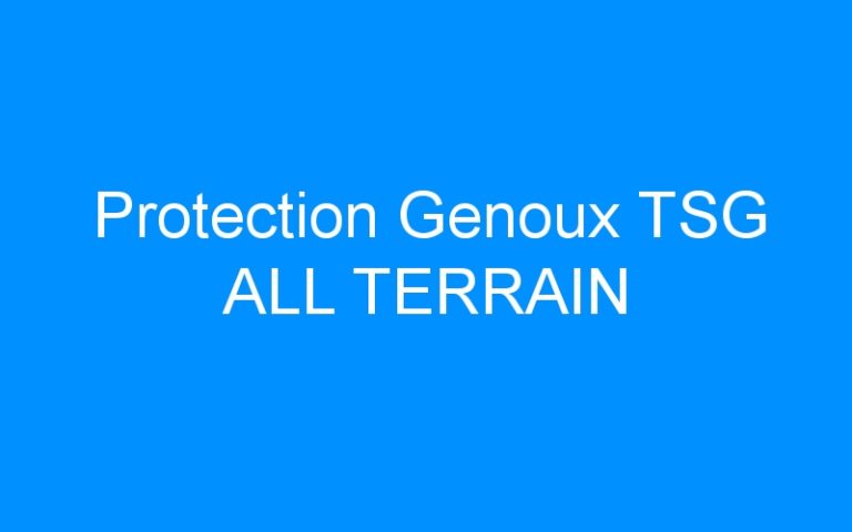 Protection Genoux TSG ALL TERRAIN