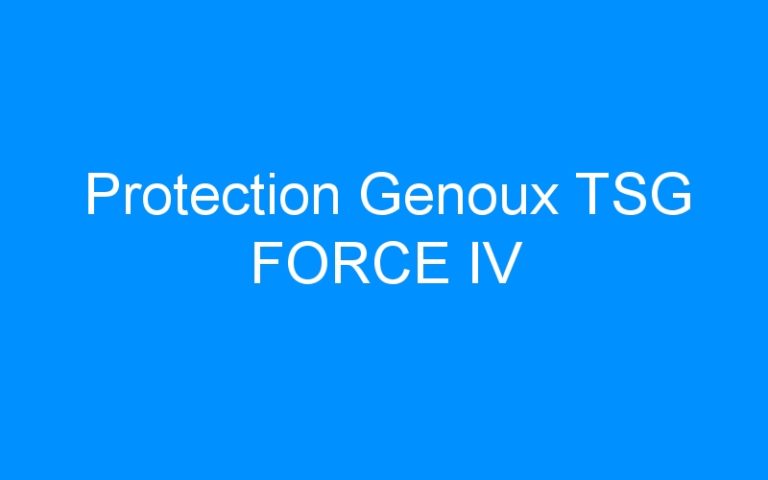 Lire la suite à propos de l’article Protection Genoux TSG FORCE IV