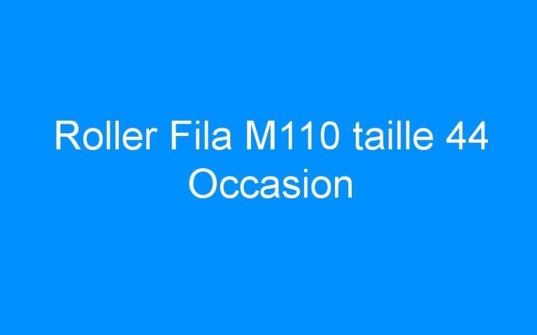 Lire la suite à propos de l’article Roller Fila M110 taille 44 Occasion