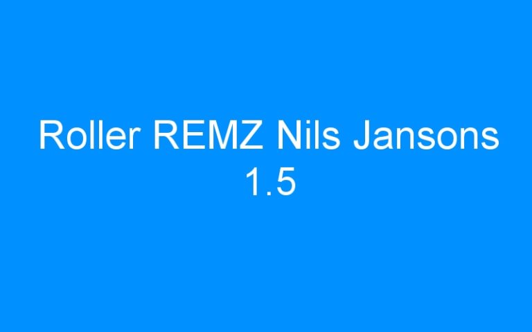 Lire la suite à propos de l’article Roller REMZ Nils Jansons 1.5