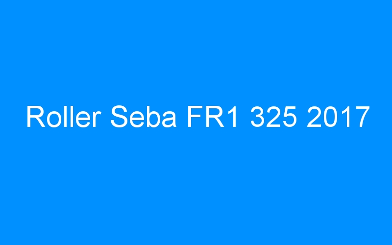 You are currently viewing Roller Seba FR1 325 2017