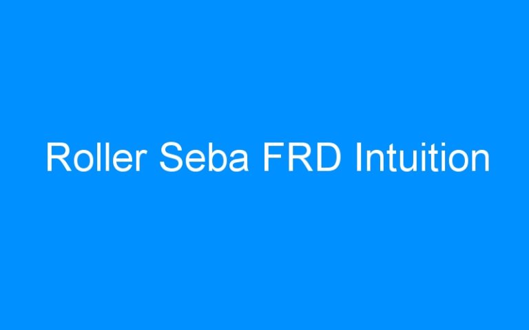 Lire la suite à propos de l’article Roller Seba FRD Intuition