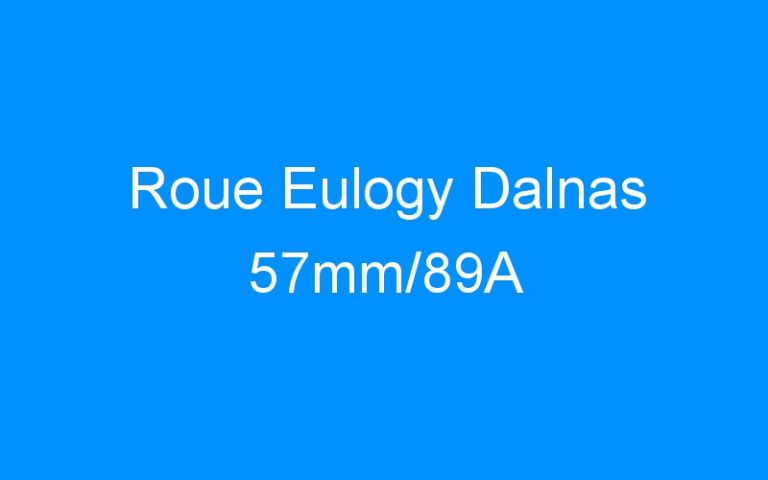 Lire la suite à propos de l’article Roue Eulogy Dalnas 57mm/89A