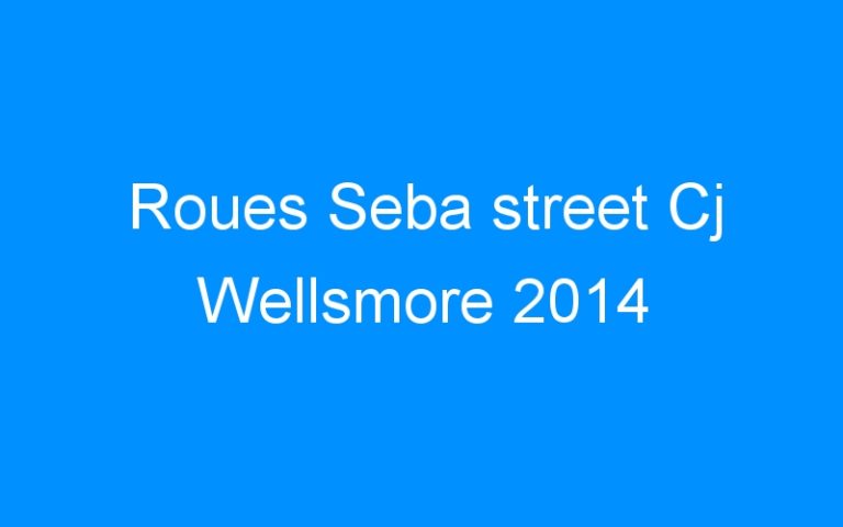 Lire la suite à propos de l’article Roues Seba street Cj Wellsmore 2014