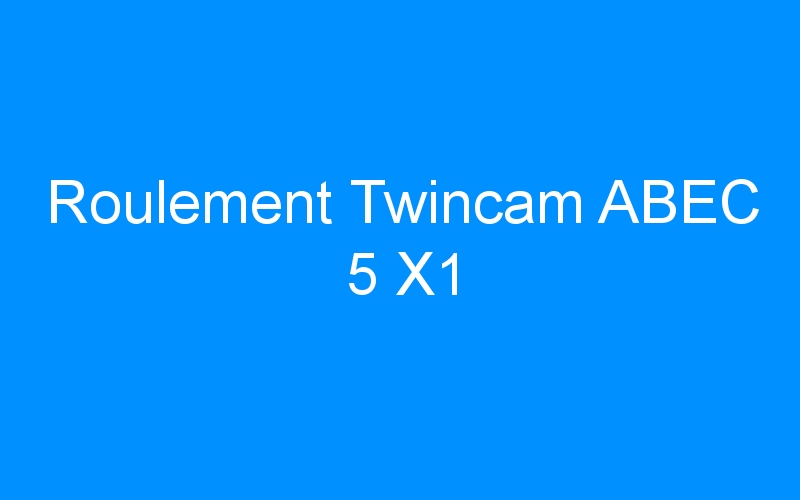 You are currently viewing Roulement Twincam ABEC 5 X1