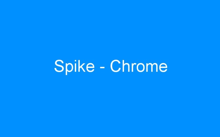 Lire la suite à propos de l’article Spike – Chrome