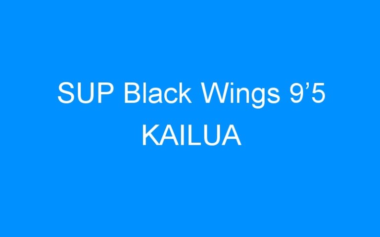Lire la suite à propos de l’article SUP Black Wings 9’5 KAILUA