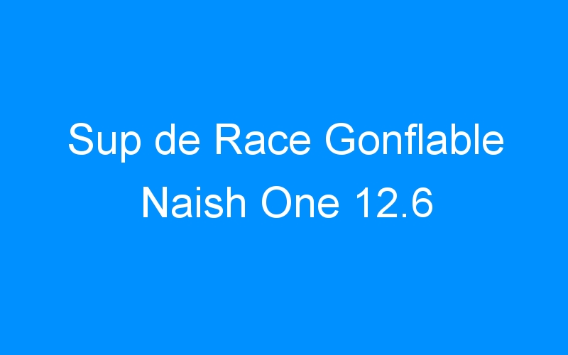 You are currently viewing Sup de Race Gonflable Naish One 12.6