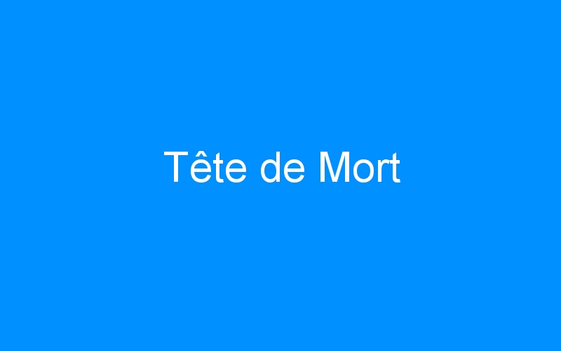 You are currently viewing Tête de Mort