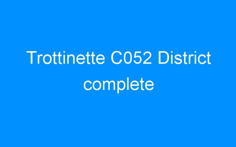 Lire la suite à propos de l’article Trottinette C052 District complete
