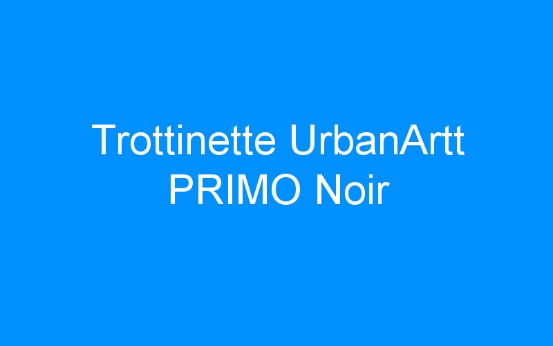 You are currently viewing Trottinette UrbanArtt PRIMO Noir