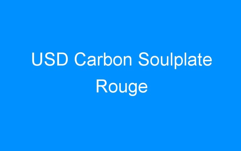 USD Carbon Soulplate Rouge