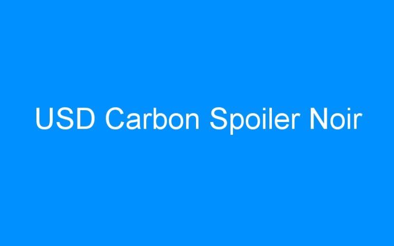 USD Carbon Spoiler Noir