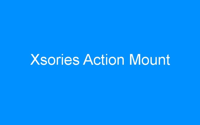 Lire la suite à propos de l’article Xsories Action Mount